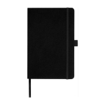 Recycled A5 notebook with lined pages Marksman® Honhua black colour