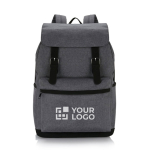 Nylon laptop backpack with external pocket, 15.6”