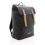 High-quality canvas backpack for 15.6” laptops, Casual black colour