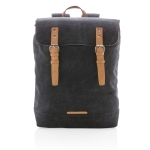 High-quality canvas backpack for 15.6” laptops, Casual black colour