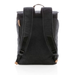 High-quality canvas backpack for 15.6” laptops, Casual black colour