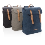 High-quality canvas backpack for 15.6” laptops, Casual black colour