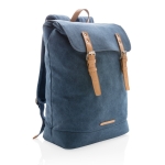 High-quality canvas backpack for 15.6” laptops, Casual blue colour