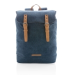 High-quality canvas backpack for 15.6” laptops, Casual blue colour