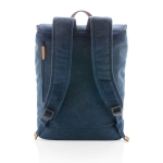 High-quality canvas backpack for 15.6” laptops, Casual blue colour
