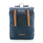 High-quality canvas backpack for 15.6” laptops, Casual blue colour