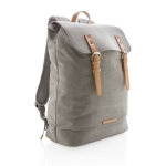 High-quality canvas backpack for 15.6” laptops, Casual grey colour