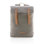 High-quality canvas backpack for 15.6” laptops, Casual grey colour