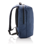 Dual-use sports and office backpack with 15” laptop pocket blue colour