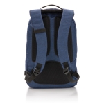 Dual-use sports and office backpack with 15” laptop pocket blue colour