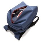 Dual-use sports and office backpack with 15” laptop pocket blue colour
