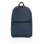 Basic backpack made from recycled materials navy-blue colour