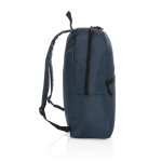 Basic backpack made from recycled materials navy-blue colour