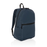 Basic backpack made from recycled materials navy-blue colour