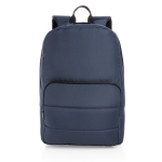 Eco laptop backpack with marker, 15.6”, AWARE™ navy-blue colour
