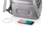 Anti-theft laptop backpack with RFID pockets, 15.6” grey colour