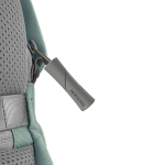 Anti-theft laptop backpack with RFID pockets, 15.6” mint green colour view 11