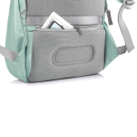 Anti-theft laptop backpack with RFID pockets, 15.6” mint green colour eighth view