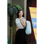 Anti-theft laptop backpack with RFID pockets, 15.6” mint green colour