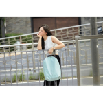 Anti-theft laptop backpack with RFID pockets, 15.6” mint green colour