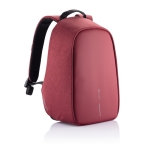 Small anti-theft laptop backpack for employees, 13.3” red colour