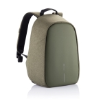 Small anti-theft laptop backpack for employees, 13.3” green colour