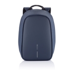 Small anti-theft laptop backpack for employees, 13.3” navy-blue colour
