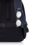 Small anti-theft laptop backpack for employees, 13.3” navy-blue colour