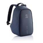 Small anti-theft laptop backpack for employees, 13.3” navy-blue colour