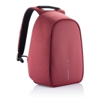 Recycled anti-theft backpack for 15.6” laptop red colour