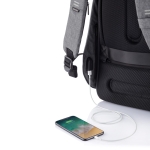 Recycled anti-theft backpack for 15.6” laptop grey colour