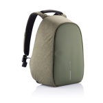 Recycled anti-theft backpack for 15.6” laptop green colour