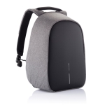 Large anti-theft laptop backpack for employees, 17” grey colour