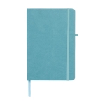 Notebook with inner pocket, A5 lined pages light blue colour