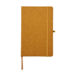 Lined notebook with soft-touch cover made of recycled PU, A5