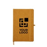 Lined notebook with soft-touch cover made of recycled PU, A5 main view