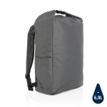 Recycled roll-top backpack with AWARE™ dark grey colour