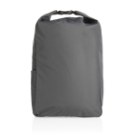 Recycled roll-top backpack with AWARE™ dark grey colour