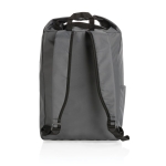 Recycled roll-top backpack with AWARE™ dark grey colour