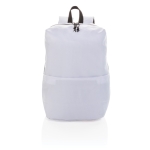 Logo-branded daily backpacks in polyester white colour