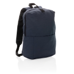 Logo-branded daily backpacks in polyester navy-blue colour