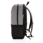 Durable fabric backpack with RFID and USB, 15.6” laptop, Smart black colour