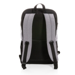 Durable fabric backpack with RFID and USB, 15.6” laptop, Smart black colour