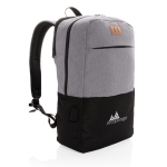 Durable fabric backpack with RFID and USB, 15.6” laptop, Smart black colour