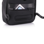 Work and gym backpack with RFID and anti-theft protection black colour