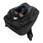 Work and gym backpack with RFID and anti-theft protection black colour