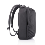 Work and gym backpack with RFID and anti-theft protection black colour