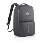Work and gym backpack with RFID and anti-theft protection black colour