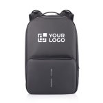 Work and gym backpack with RFID and anti-theft protection black colour