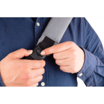 Anti-theft RPET sling bag with RFID pocket and USB port, AWARE™ grey colour tenth view